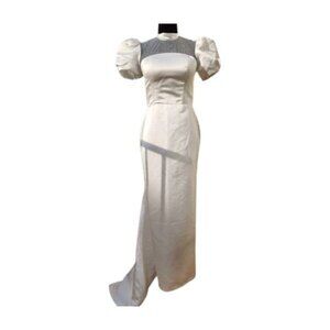 Grace Kelly Style Elegant Classy Wedding Evening Cocktail Couture Runway Dress